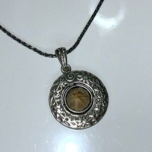 NWOT Passage To Israel Resurrection Flower Sterling Silver Designer Necklace